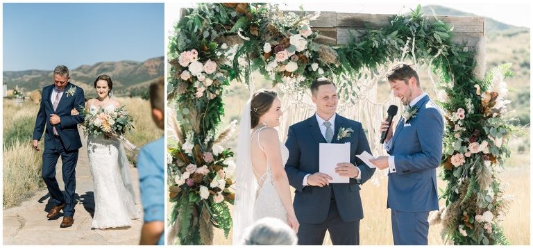 ranch wedding ceremony